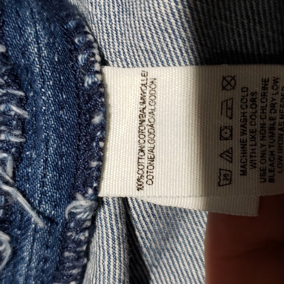 FREE PEOPLE ZIP BACK DENIM SKIRT SIZE 2 - Picture 6 of 8